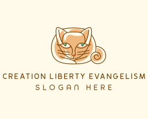 Siamese Cat Pet logo design