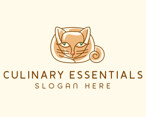 Siamese Cat Pet logo design