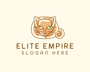 Siamese Cat Pet logo design