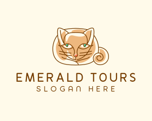 Siamese Cat Pet logo design