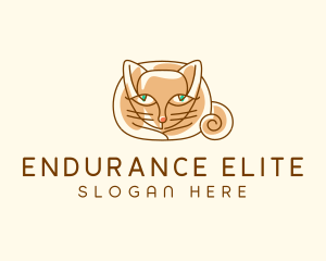 Siamese Cat Pet logo design