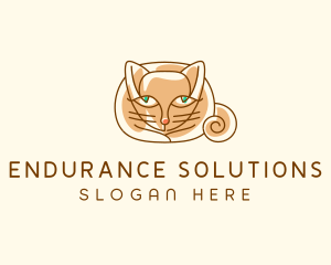 Siamese Cat Pet logo design