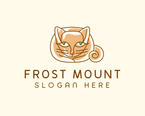 Siamese Cat Pet logo design