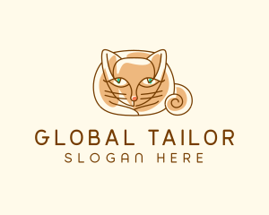 Siamese Cat Pet logo design