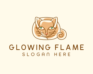 Siamese Cat Pet logo design