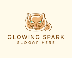 Siamese Cat Pet logo design