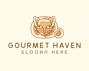 Siamese Cat Pet logo design