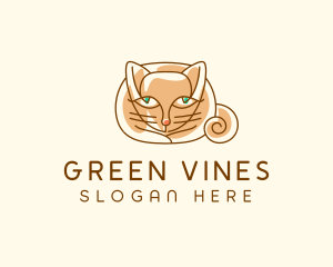 Siamese Cat Pet logo design