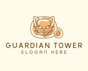 Siamese Cat Pet logo design