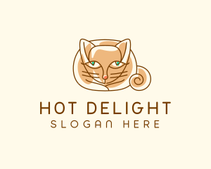 Siamese Cat Pet logo design