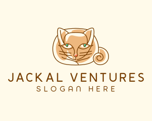 Siamese Cat Pet logo design