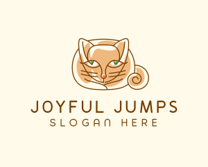 Siamese Cat Pet logo design