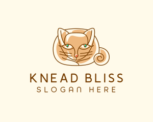 Siamese Cat Pet logo design