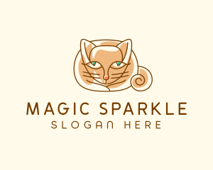 Siamese Cat Pet logo design