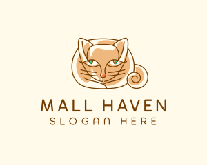 Siamese Cat Pet logo design