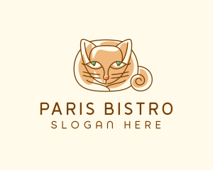 Siamese Cat Pet logo design