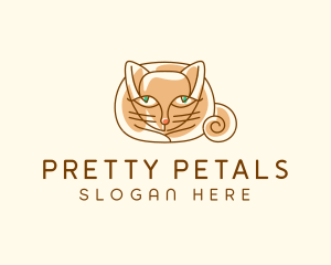 Siamese Cat Pet logo design