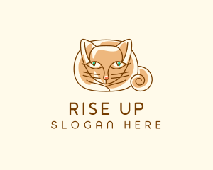 Siamese Cat Pet logo design