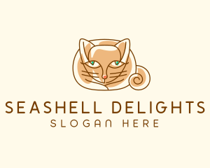 Siamese Cat Pet logo design