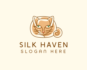 Siamese Cat Pet logo design