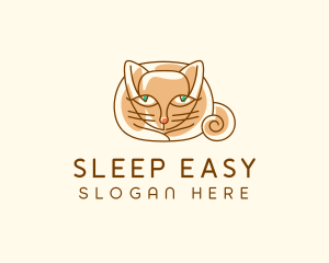 Siamese Cat Pet logo design