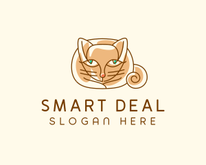 Siamese Cat Pet logo design