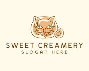 Siamese Cat Pet logo design