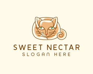 Siamese Cat Pet logo design