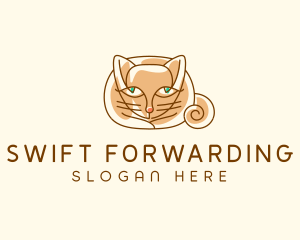 Siamese Cat Pet logo design