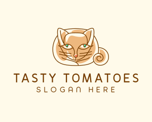 Siamese Cat Pet logo design