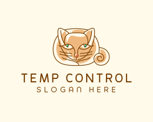 Siamese Cat Pet logo design