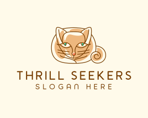 Siamese Cat Pet logo design