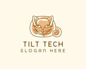 Siamese Cat Pet logo design