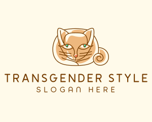 Siamese Cat Pet logo design