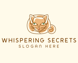 Siamese Cat Pet logo design