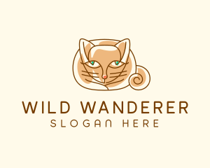 Siamese Cat Pet logo design