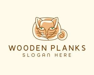 Siamese Cat Pet logo design