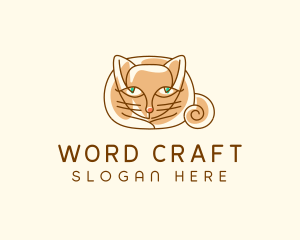 Siamese Cat Pet logo design