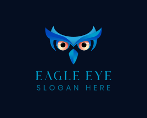 Nocturnal Owl Eyes logo design