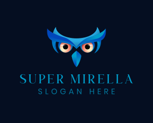 Zoo - Nocturnal Owl Eyes logo design