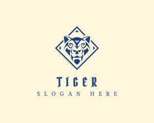 Brave Tiger Head logo design