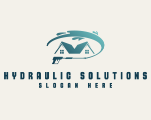 Hydraulic - Home Cleaning Power Washer logo design