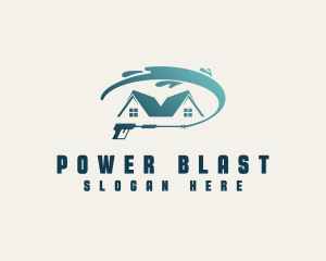 Home Cleaning Power Washer logo design