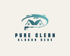 Home Cleaning Power Washer logo design