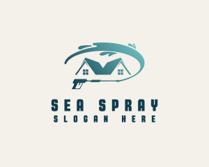 Home Cleaning Power Washer logo design