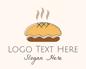 Rye Bread - Hot Brown Pie logo design