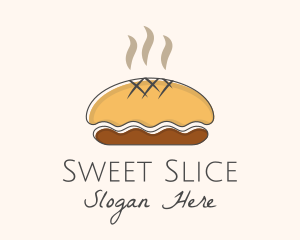 Pie - Hot Brown Pie logo design