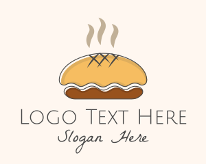 Food - Hot Brown Pie logo design