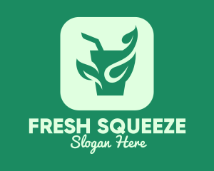 Juice - Organic Green Juice logo design