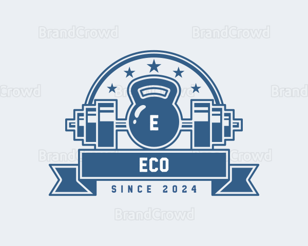 Gym Workout Weightlifting Logo